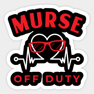 Murse Off Duty Sunglasses Sticker